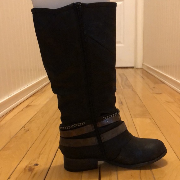 Jellypop black riding boots with ankle decorations - Picture 4 of 10